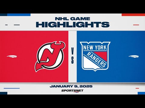 NHL Highlights | Devils vs. Rangers - January 9, 2025