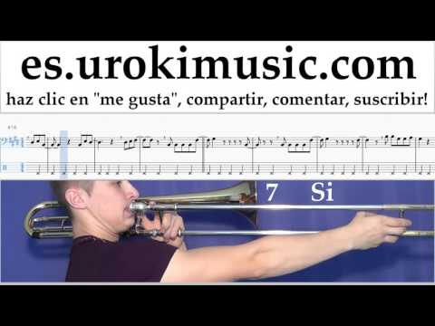 Tutorial de Trombón Imagine Dragons - Walking the Wire Clases Notas Parte#2 um-i927