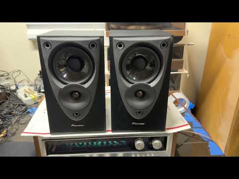 Pioneer S-DF1-K 100W 2 Way 100W Bookshelf Speakers with Manual; Tested SEE VIDEO image 13