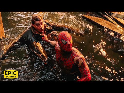 Spider Man Shatters Doc Ock’s Mechanical Arms - Spider Man 2