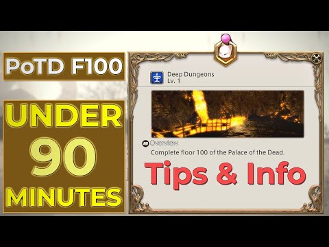 PoTD Floor 100 Clear in Under 90 Minutes - Moogle Trove & Achievements - Tips & Info