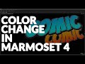 Marmoset 4 Tip: PNG Text Color Change.