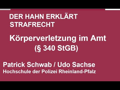 § 340 StGB  -  Körperverletzung im Amt -