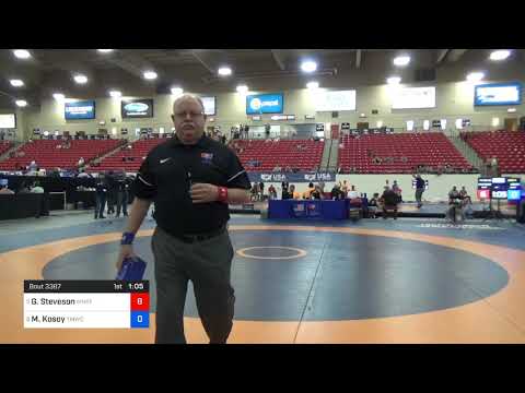 2018 Marine Corps US Open/Senior Men's Freestyle 125 Con 4 - Gable Steveson (MNST) Vs. Michael Kos