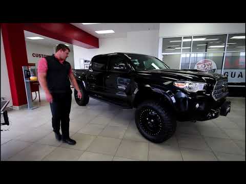 BLACKED OUT TACOMA WITH 18" FUEL PODIUM WHEELS
