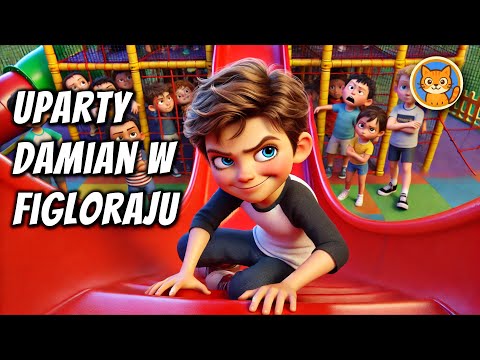 Uparty Damian w figloraju. - okładka bajki audio