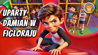 Uparty Damian w figloraju. - okładka bajki audio
