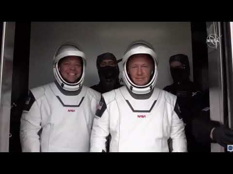 Astronauts Board Crew Dragon for Demo-2 Launch Attempt #1