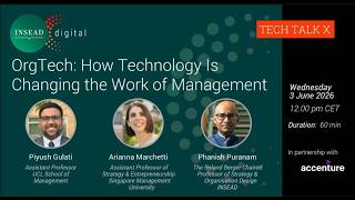 OrgTech: How Technology Is Changing the Work of Management | P. Puranam, P. Gulati, A. Marchetti