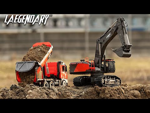 Remote Control Excavator for Boys and Adults  Compatible with Dump Truck RC Construction Vehicles