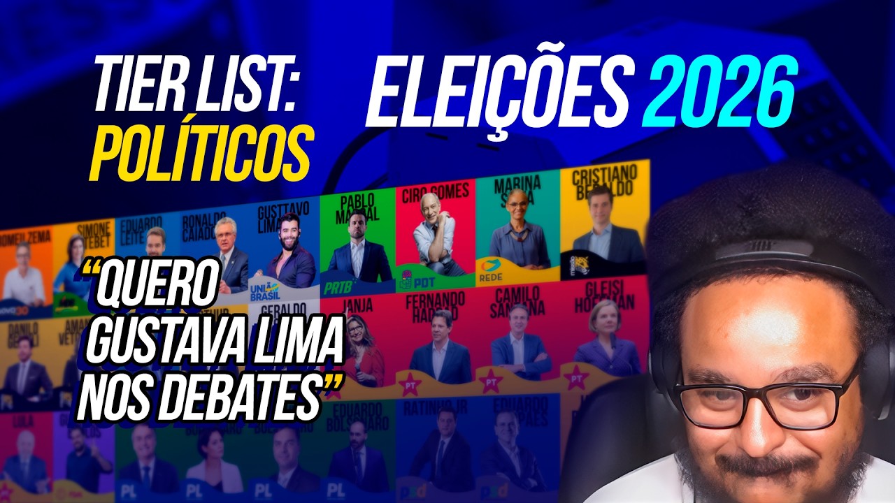 TOP 10 POLÍTICOS  PARA PRESIDENTE EM 2026