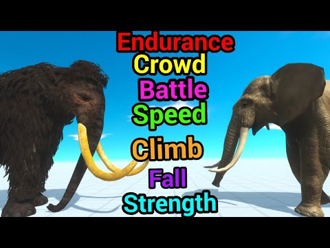 Battle ability Mammoth vs elephant animal revolt battle simulator