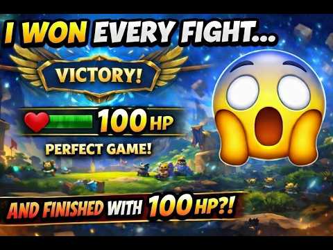 I Won EVERY Fight... And Finished With 100 HP?! (Actual TFT Perfect Game)