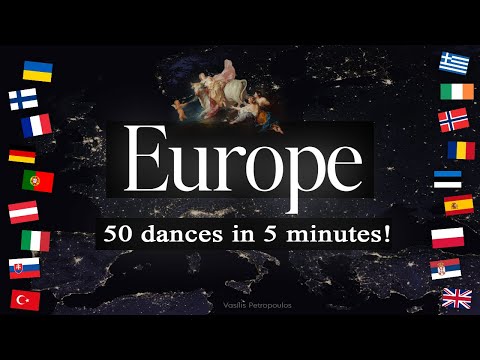 EUROPE • 50 dances in 5 minutes! (Vasilis Dance)