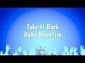 Take It Back - Reba Mcentire (Karaoke Version)