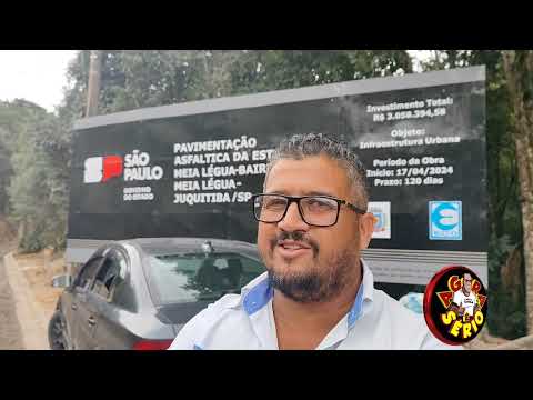PAVIMENTAÇÃO DA ESTRADA DA MEIA LÉGUA EM JUQUITIBA .