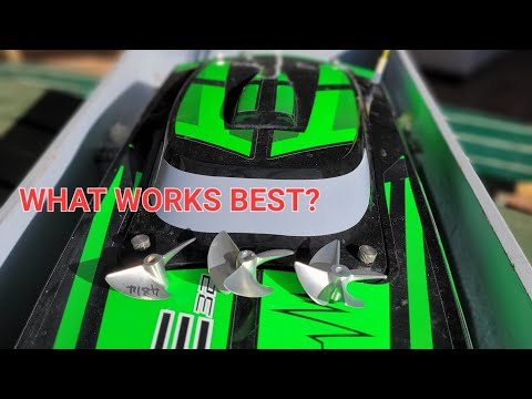 RC Boat Prop 2, 3 and 4 blade test - Not how I thought it would go!