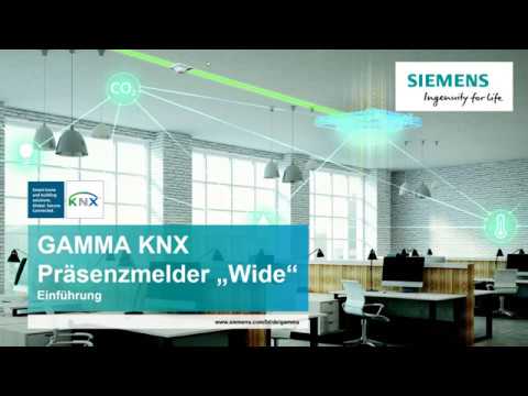 1.0 Siemens KNX Präsenzmelder WIDE - Einführung