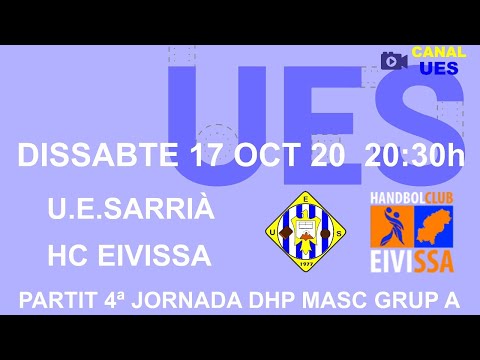 Partit DHP masc. UE Sarrià - HC Eivissa (4ª jornada grup A)