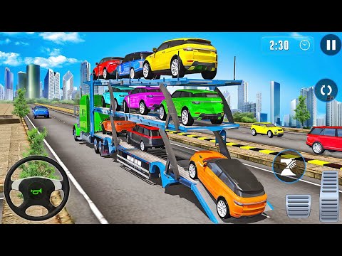 Car Transporter Truck Driving Simulator - Cargo Transport Trailer Truck Vehicle - Android Gameplay