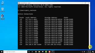 How to check which service is running on which port in Windows 10