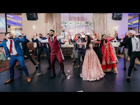 Bhangra Knightz - Roop & Navneet's Reception Performance Flash Mob