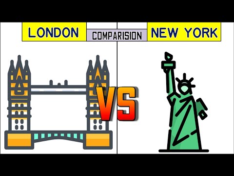 London vs New York City Comparison Cost Of Living, Population, Area