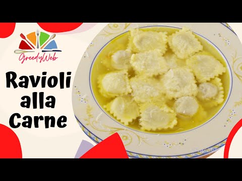 RICETTA RAVIOLI ALLA CARNE ricetta facile E GUSTOSA adatta i bambini