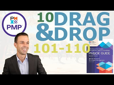 10 PMP Drag Drop Questions 1 to 10