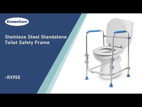 KosmoCare Stainless Steel Toilet Safety Frame with Armrest - Features (RX950)