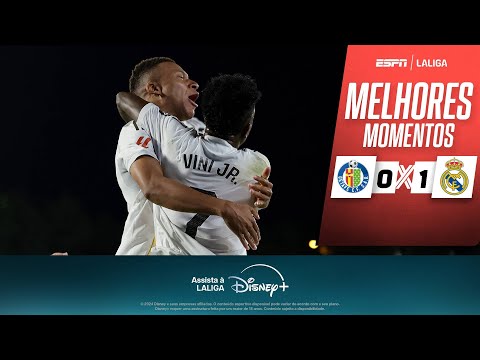 Gols e lances de Getafe x Real Madrid