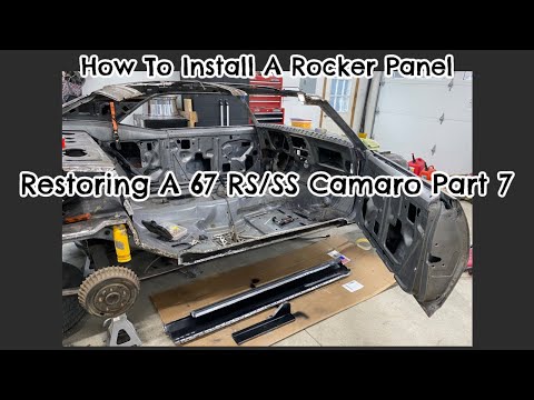 Installing a 1967-1969 Camaro/Firebird Outer Rocker.  I'm Done Cutting The Car Up Time To Rebuild It