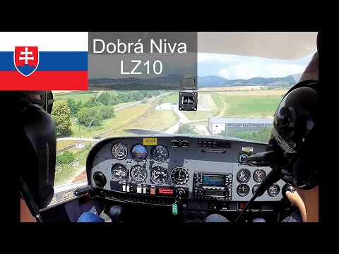 Short runway landing - 500 m x 12 m - Dobrá Niva / LZ10 / LZNIVA