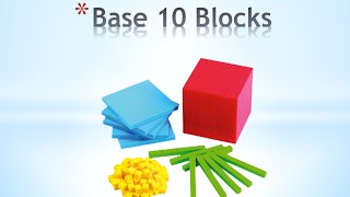 Math Manipulatives Base 10 Blocks (Subtraction)