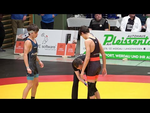 Wrestling / Ringen, DM 2023, Jugend A, 55 kg, Freestyle, Hanke - Reiter