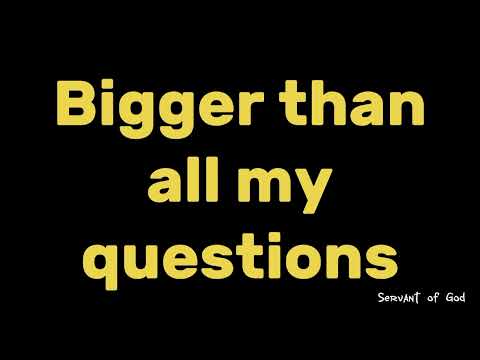 Bigger than any Mountain — The Cherians (Lyric Video)