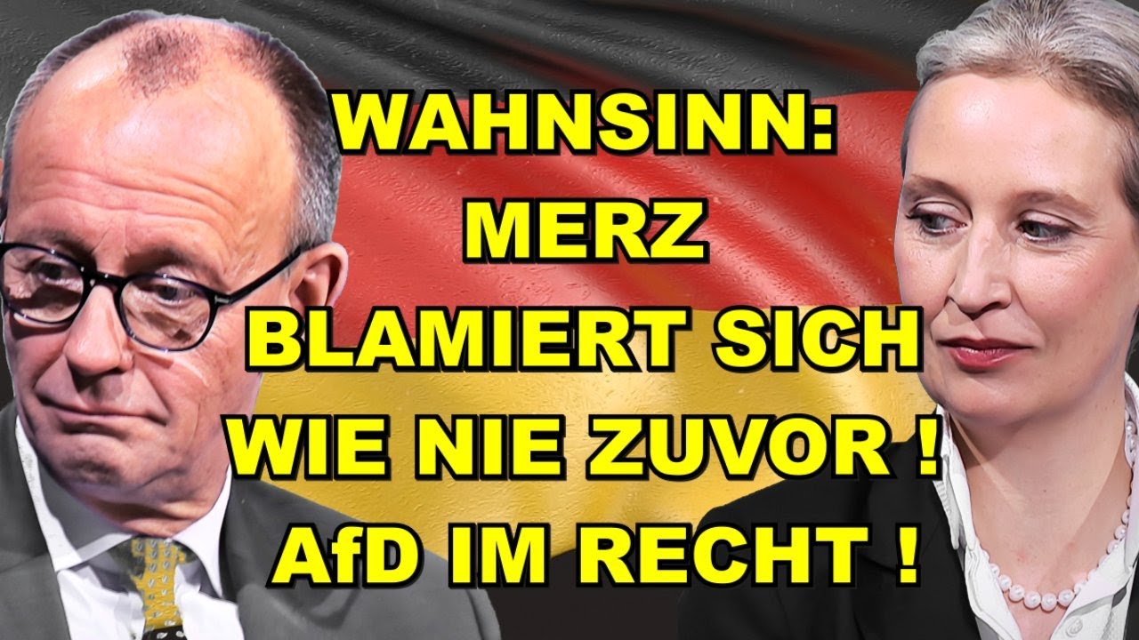 Merz BLAMIERT SICH TOTAL! AfD IM RECHT!