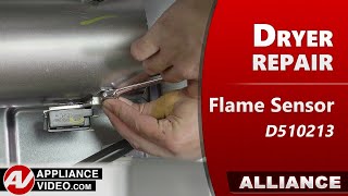 Dryer - Ignitor Stays On But Does Not Ignite - Flame Sensor Repair