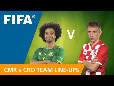 Cameroon v. Croatia - Teams Announcement