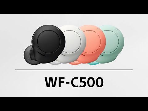 Sony WF-C500 belaidės ausinės, Baltos video