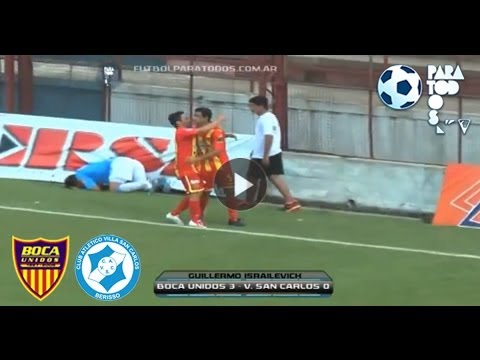 Los goles de Boca Unidos 3 San Carlos 0. Fecha 13. Torneo Primera B Nacional. Fútbol Para Todos