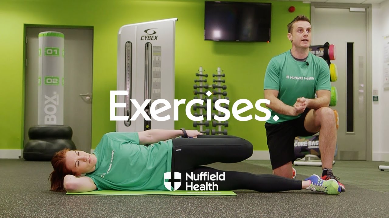 How To Side Hip and Quad Stretch | Nuffield Health - YouTube