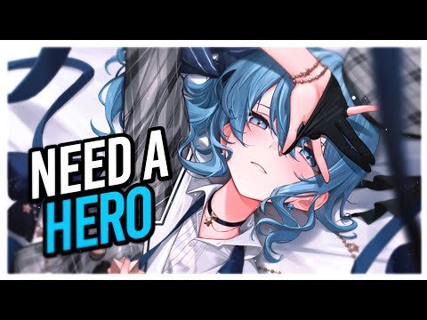 Nightcore - Hero ( Female version ) ( Lyrics )