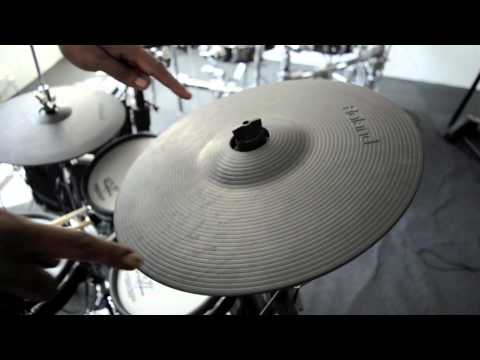 Roland TD-25 Correct Orientation for Cymbal Pad 钹垫的正确方向