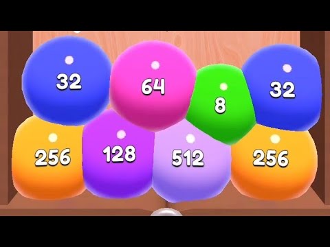 Jelly 2048 | Blob Merge 3D - Gameplay Walkthrough Unlock ,1k 2048k,4M - (Android,iOS)