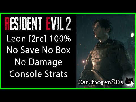 Resident Evil 2 Remake - Leon 2nd No Item Box No Save No Damage 100%