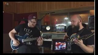 SikTh - In the studio with Dan and Pin, playing Part of the friction and Pussyfoot.