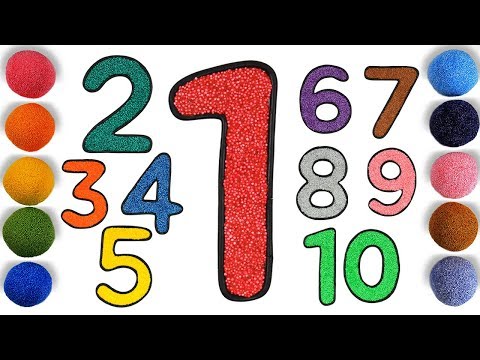 Number coloring pages Learn Colors Learn numbers for toddler