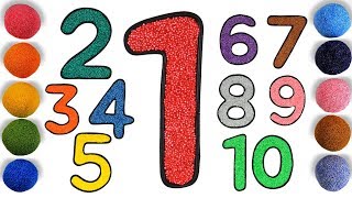 Number coloring pages Learn Colors Learn numbers f