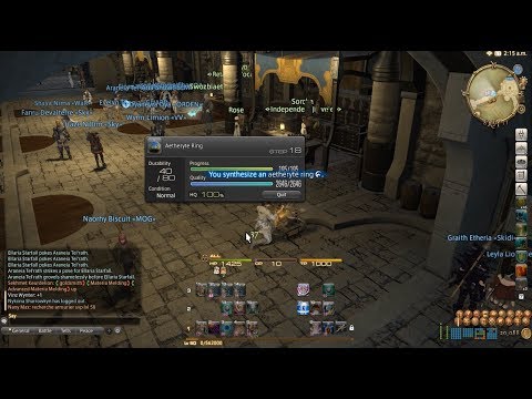 Final Fantasy XIV: ARR - Beginners 100% HQ Crafting - Step by Step Guide/Tutorial